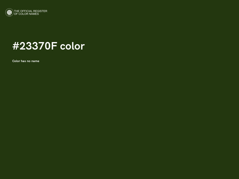 #23370F color image