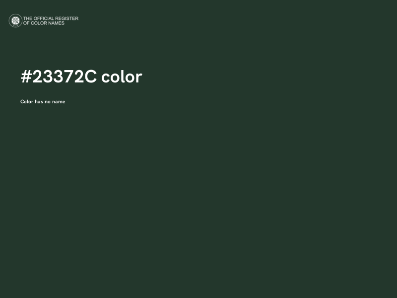 #23372C color image