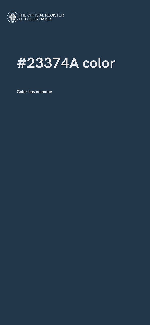 #23374A color image