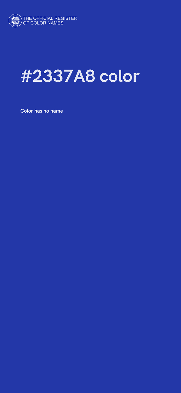 #2337A8 color image