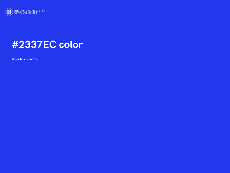 #2337EC color image