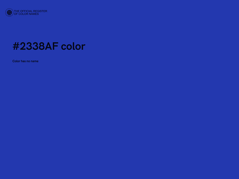 #2338AF color image