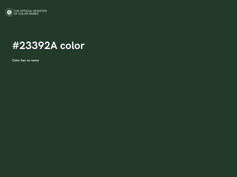 #23392A color image