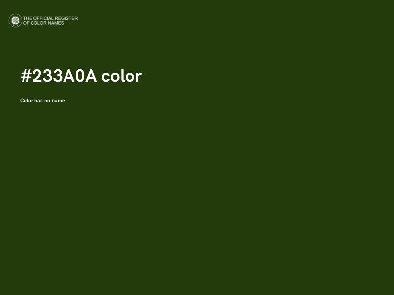 #233A0A color image