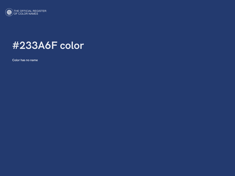 #233A6F color image