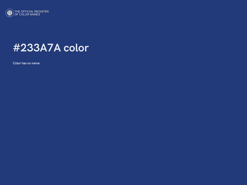 #233A7A color image