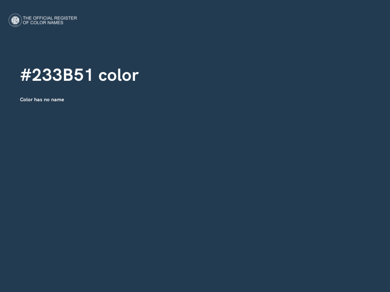 #233B51 color image