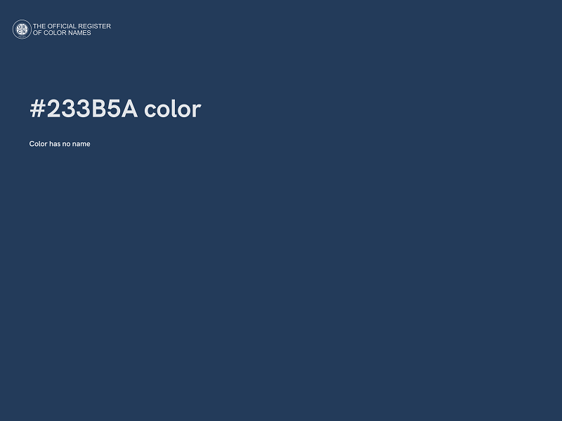 #233B5A color image