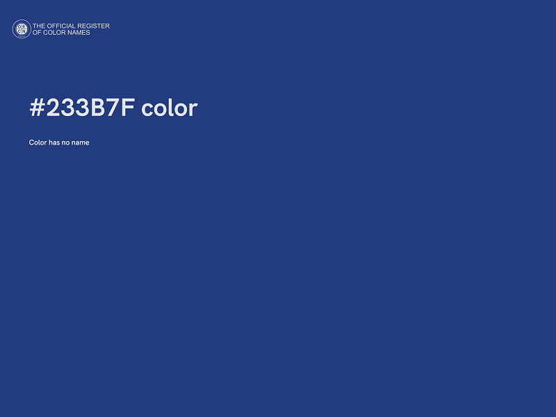 #233B7F color image