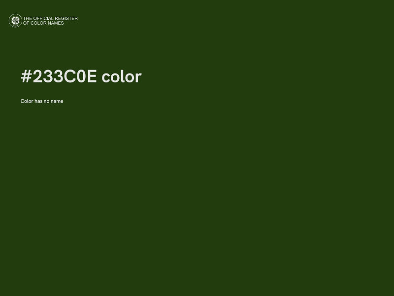 #233C0E color image