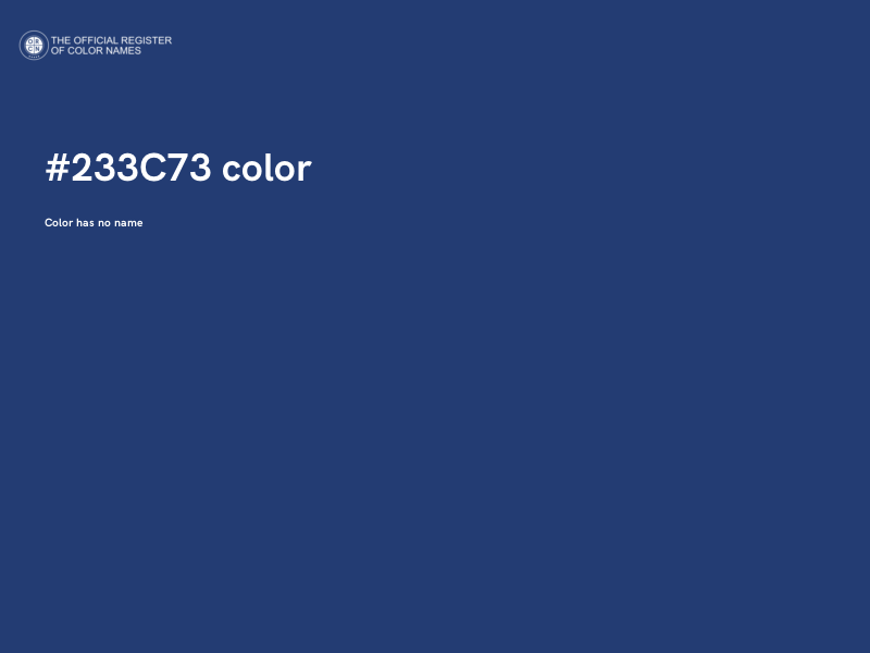 #233C73 color image