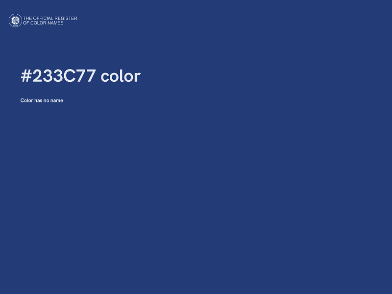#233C77 color image