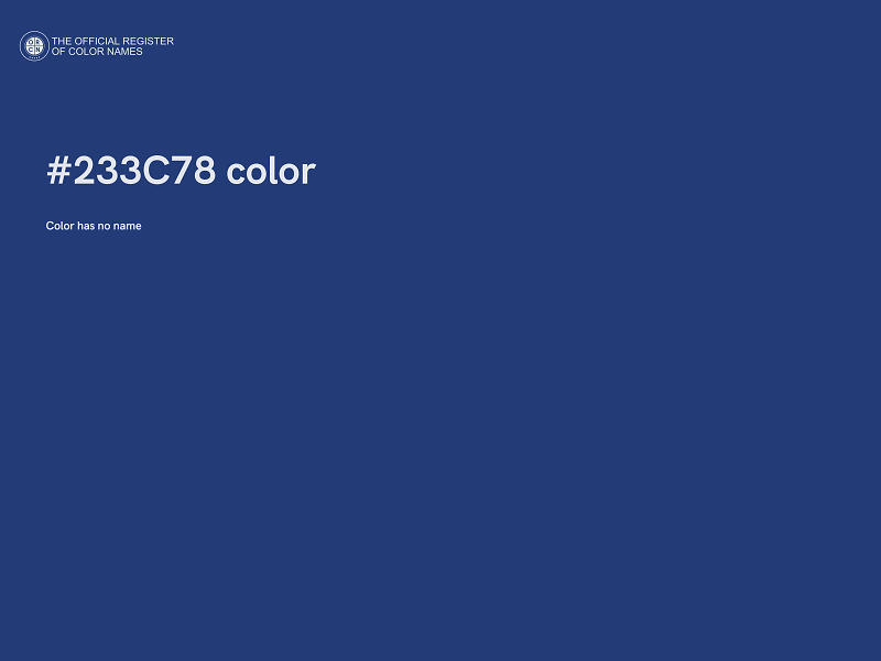 #233C78 color image