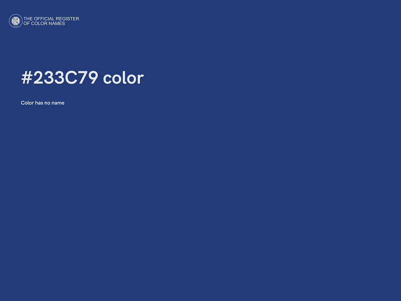 #233C79 color image