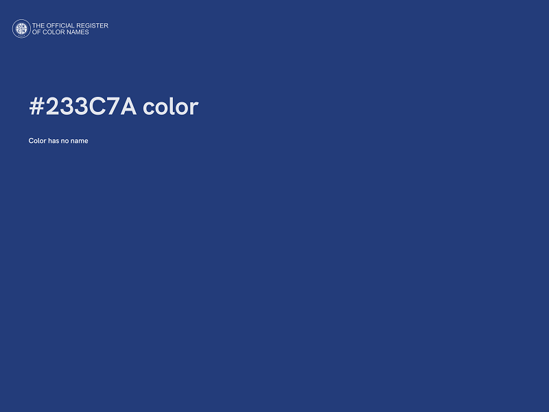 #233C7A color image