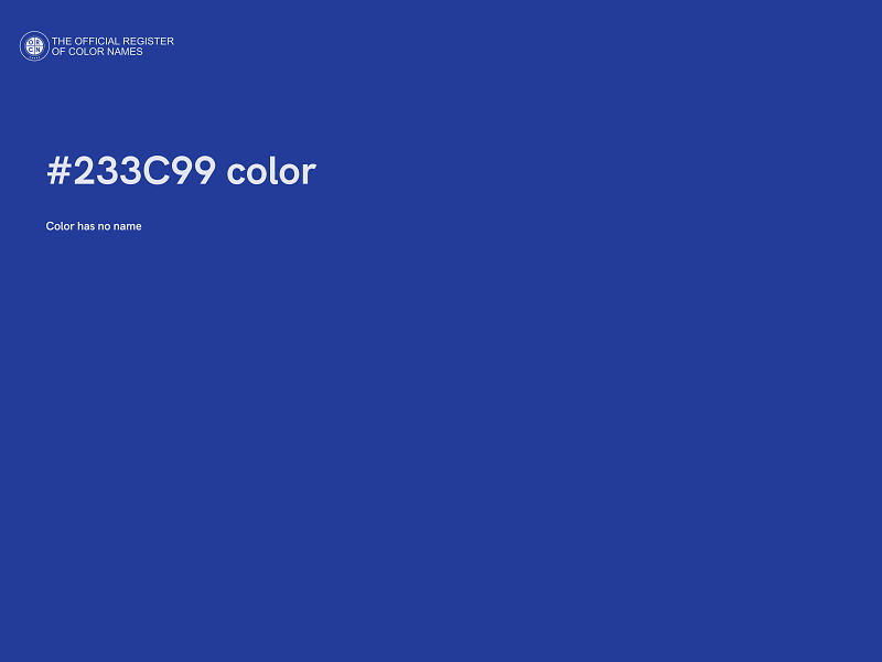 #233C99 color image