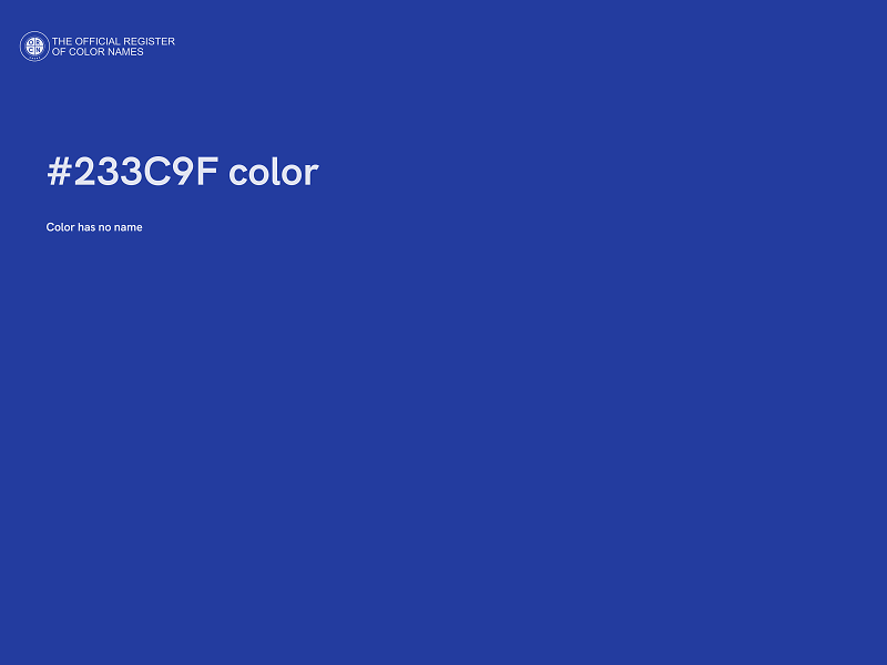 #233C9F color image