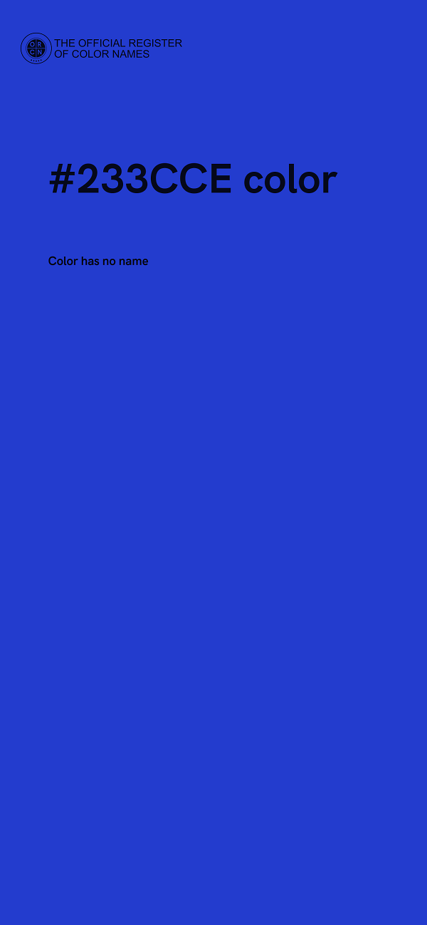#233CCE color image