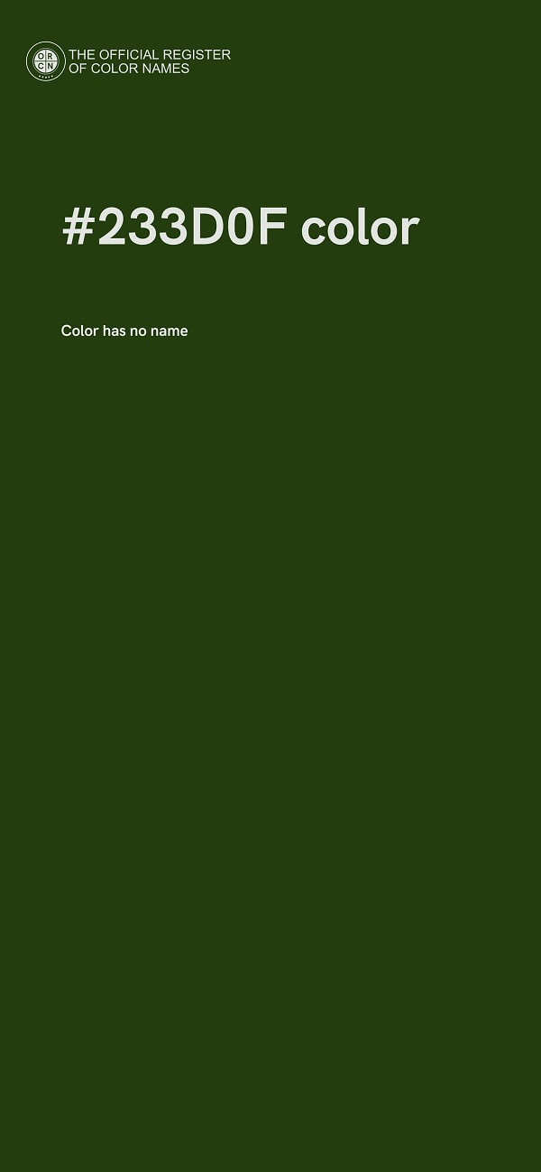 #233D0F color image
