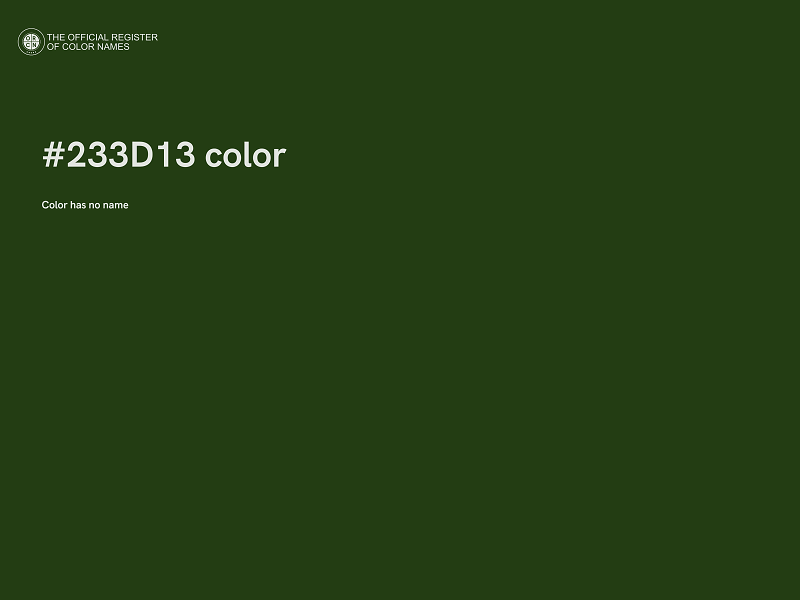 #233D13 color image