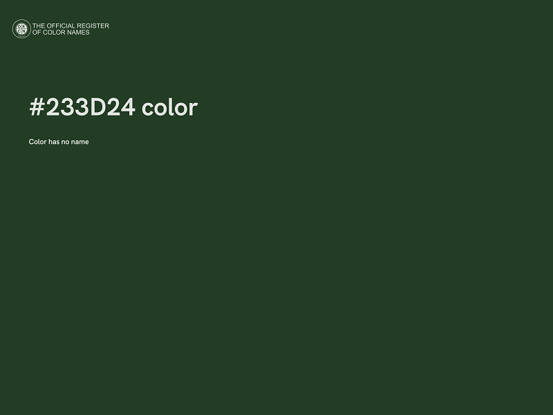 #233D24 color image