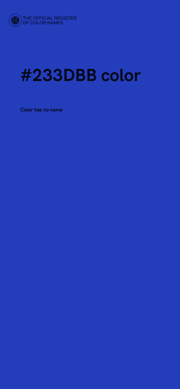 #233DBB color image