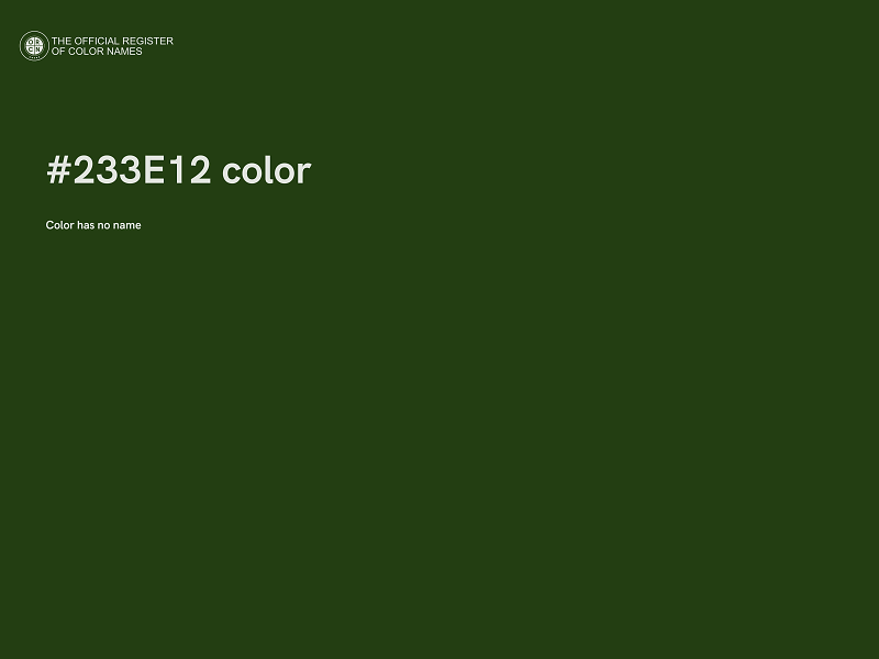 #233E12 color image