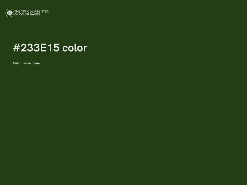 #233E15 color image