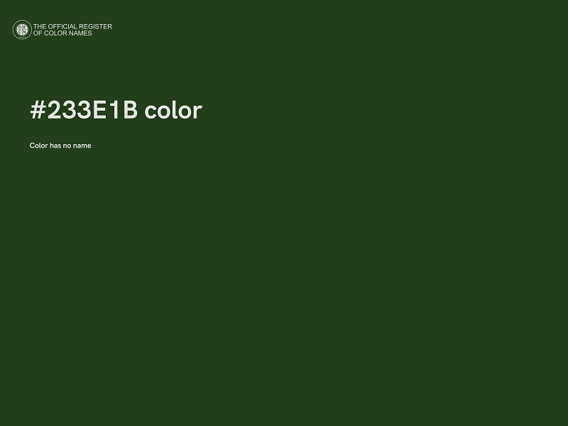 #233E1B color image