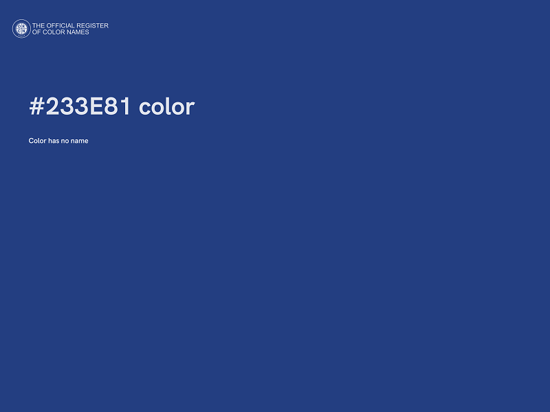 #233E81 color image