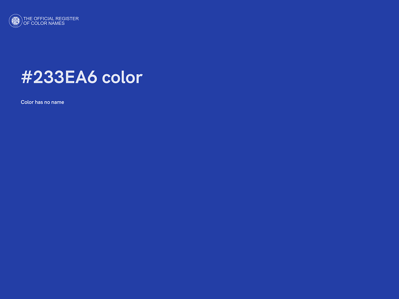 #233EA6 color image