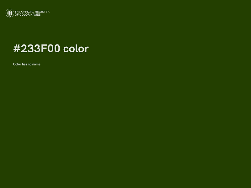 #233F00 color image