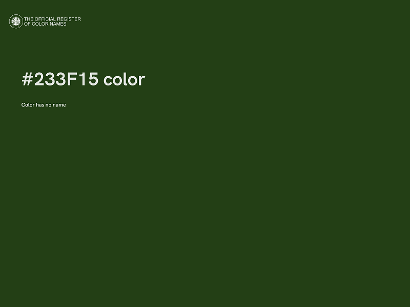 #233F15 color image