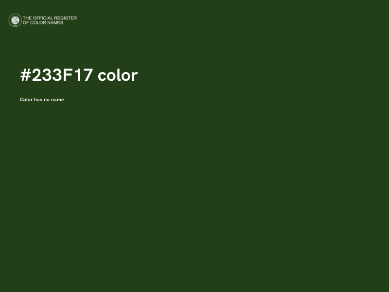 #233F17 color image