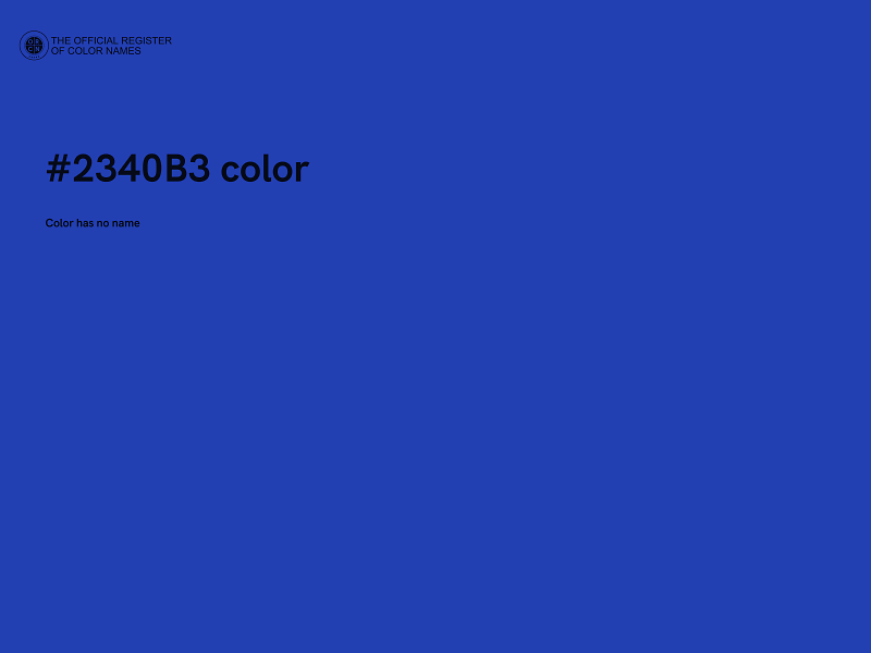 #2340B3 color image