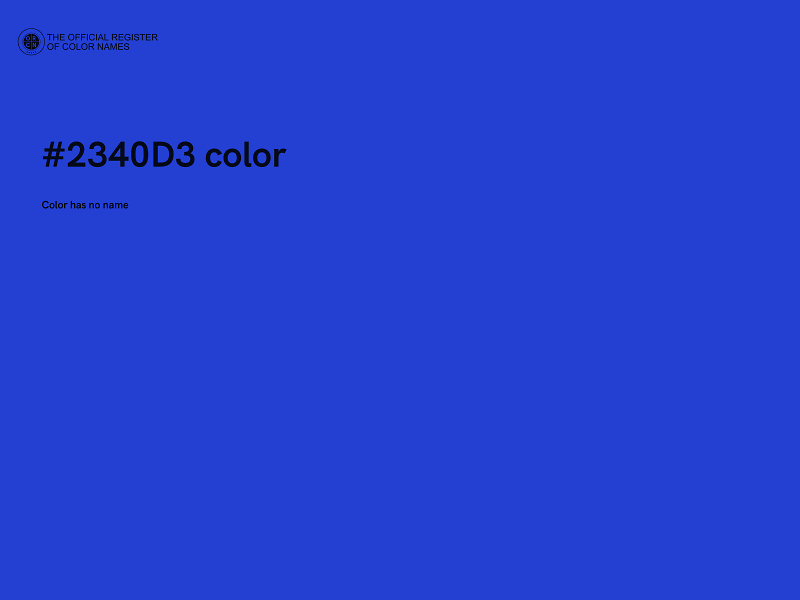 #2340D3 color image