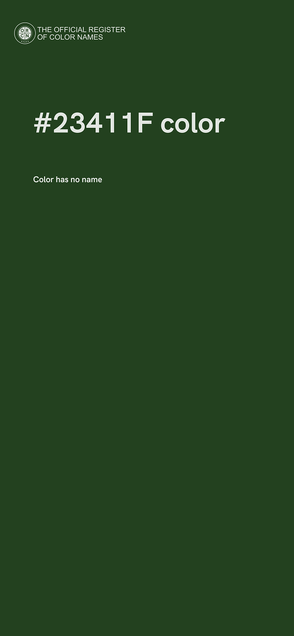 #23411F color image