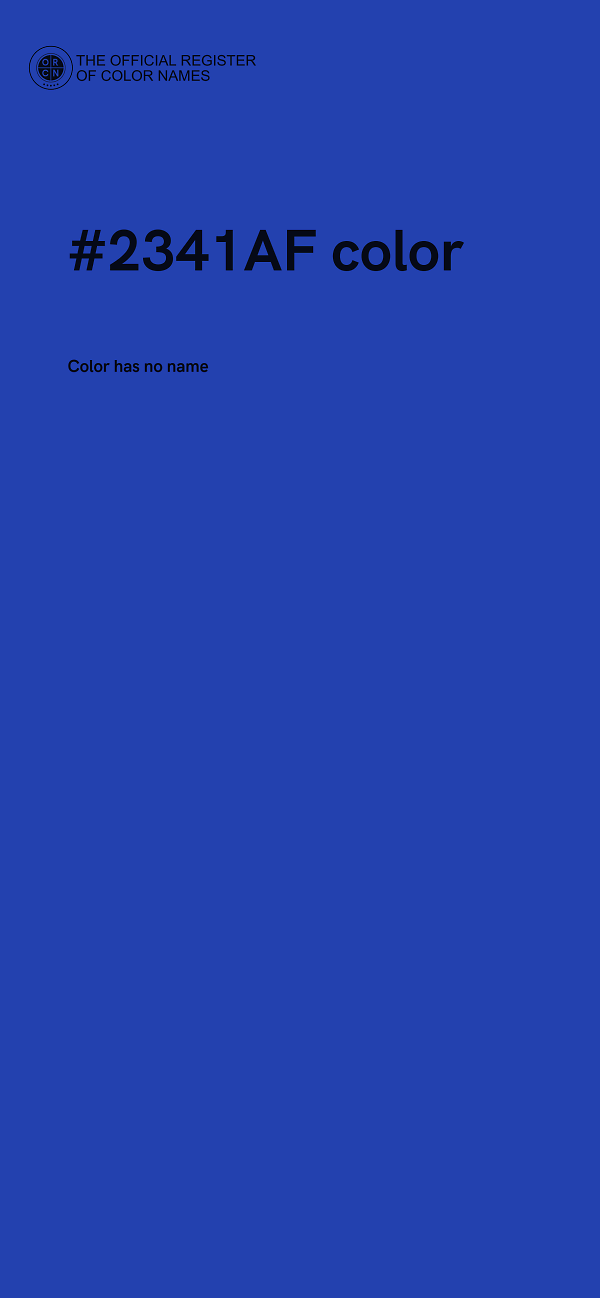 #2341AF color image