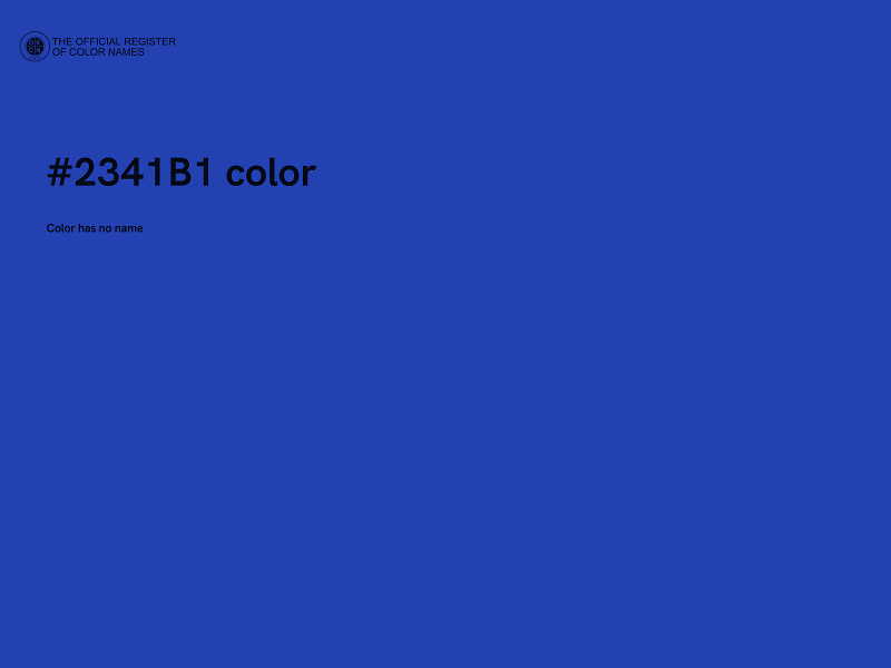 #2341B1 color image