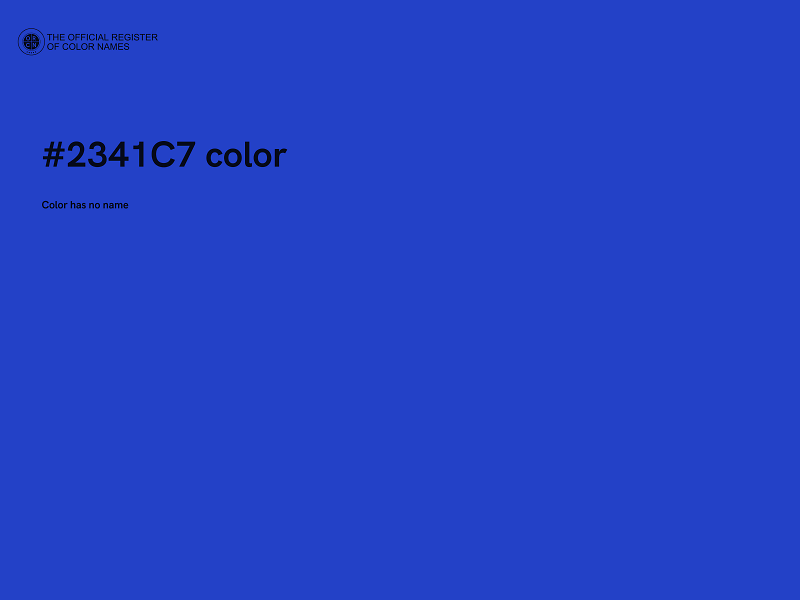 #2341C7 color image