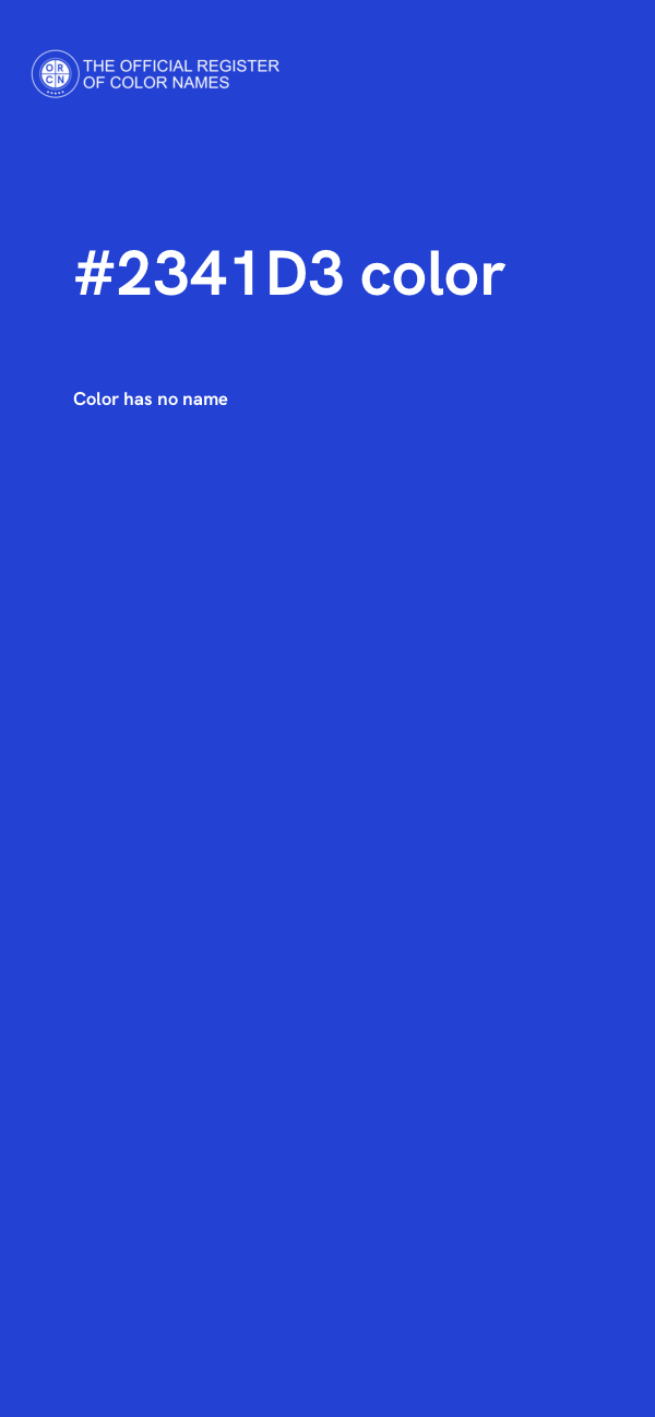 #2341D3 color image