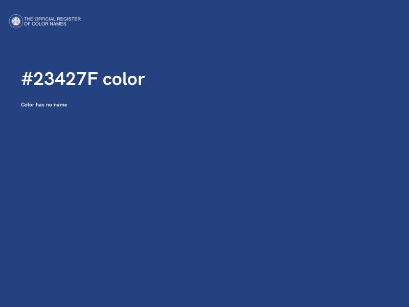 #23427F color image