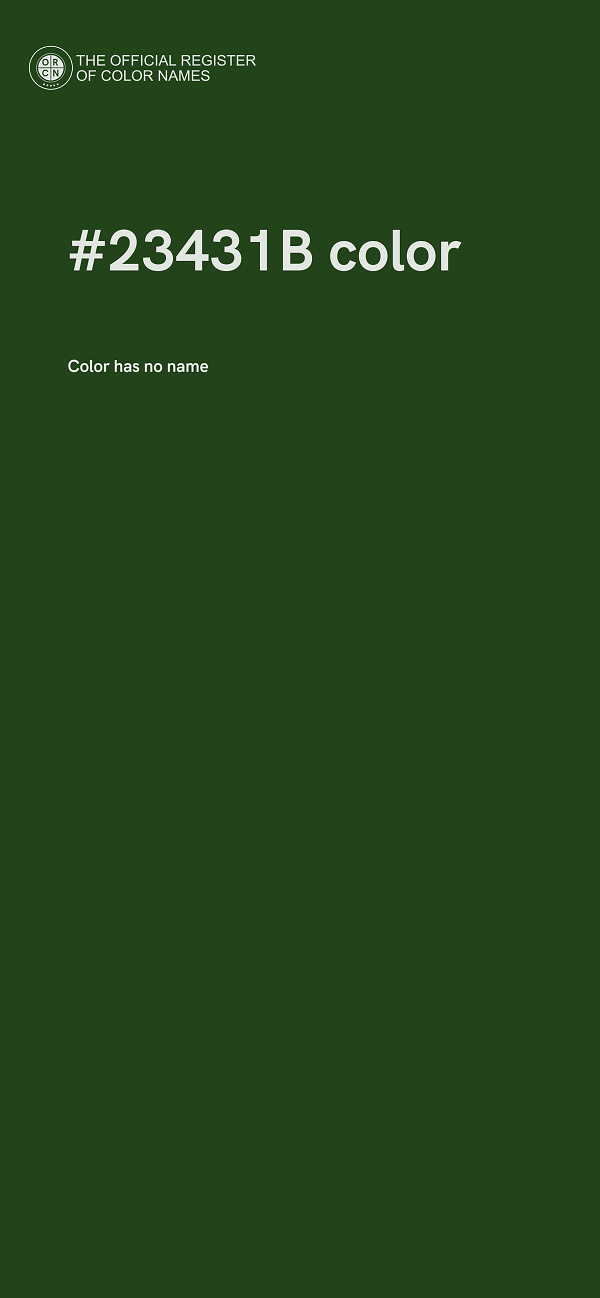 #23431B color image