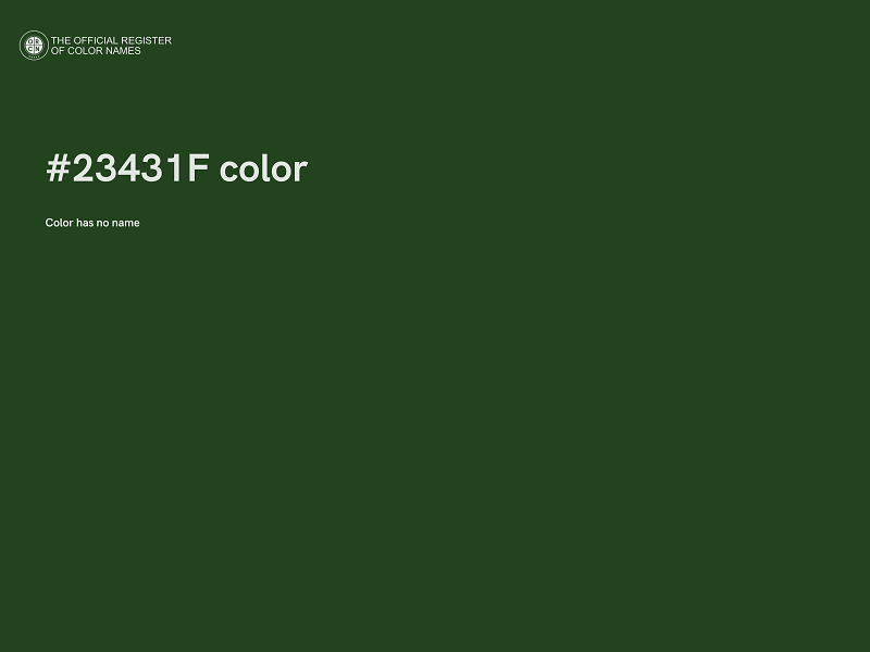 #23431F color image