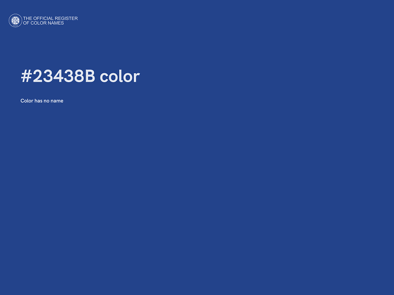 #23438B color image