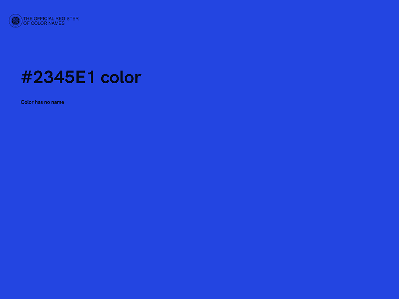 #2345E1 color image