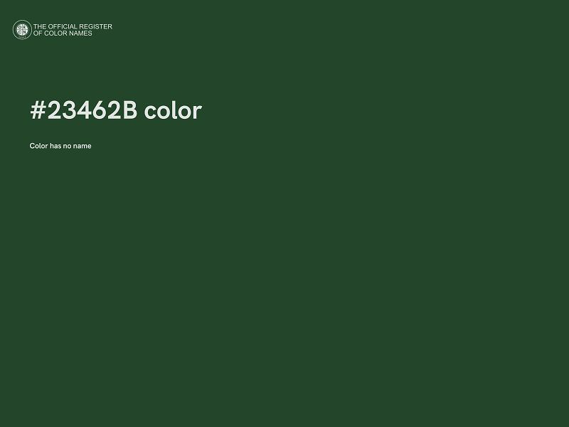 #23462B color image