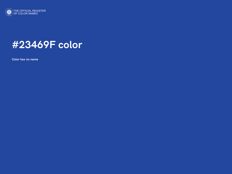 #23469F color image