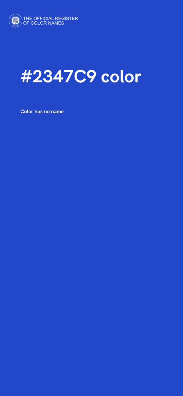 #2347C9 color image
