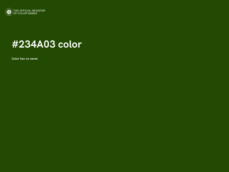 #234A03 color image